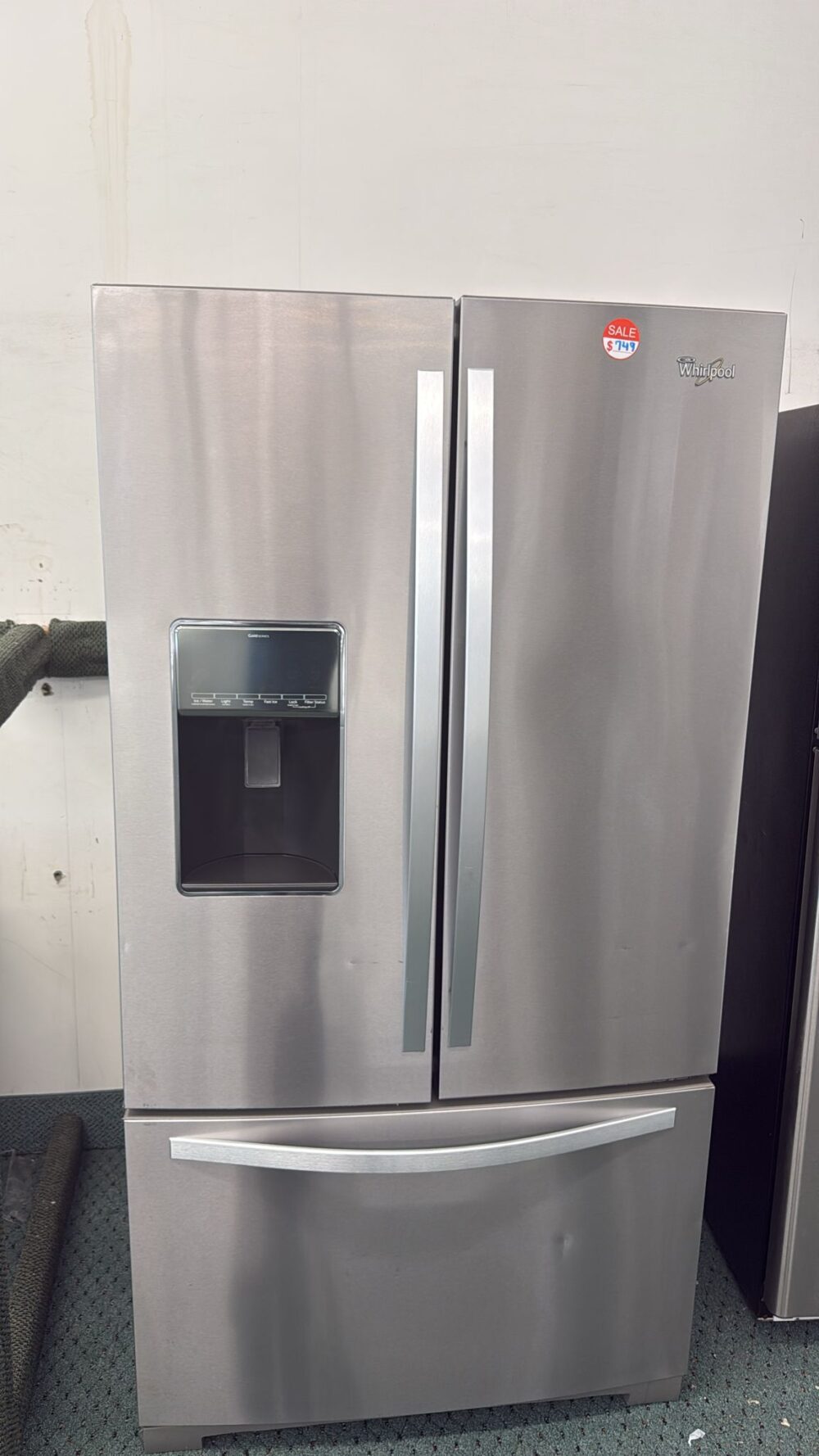 Whirlpool Used 36 Inch French Door Refrigerator with Fast Ice - Image 7