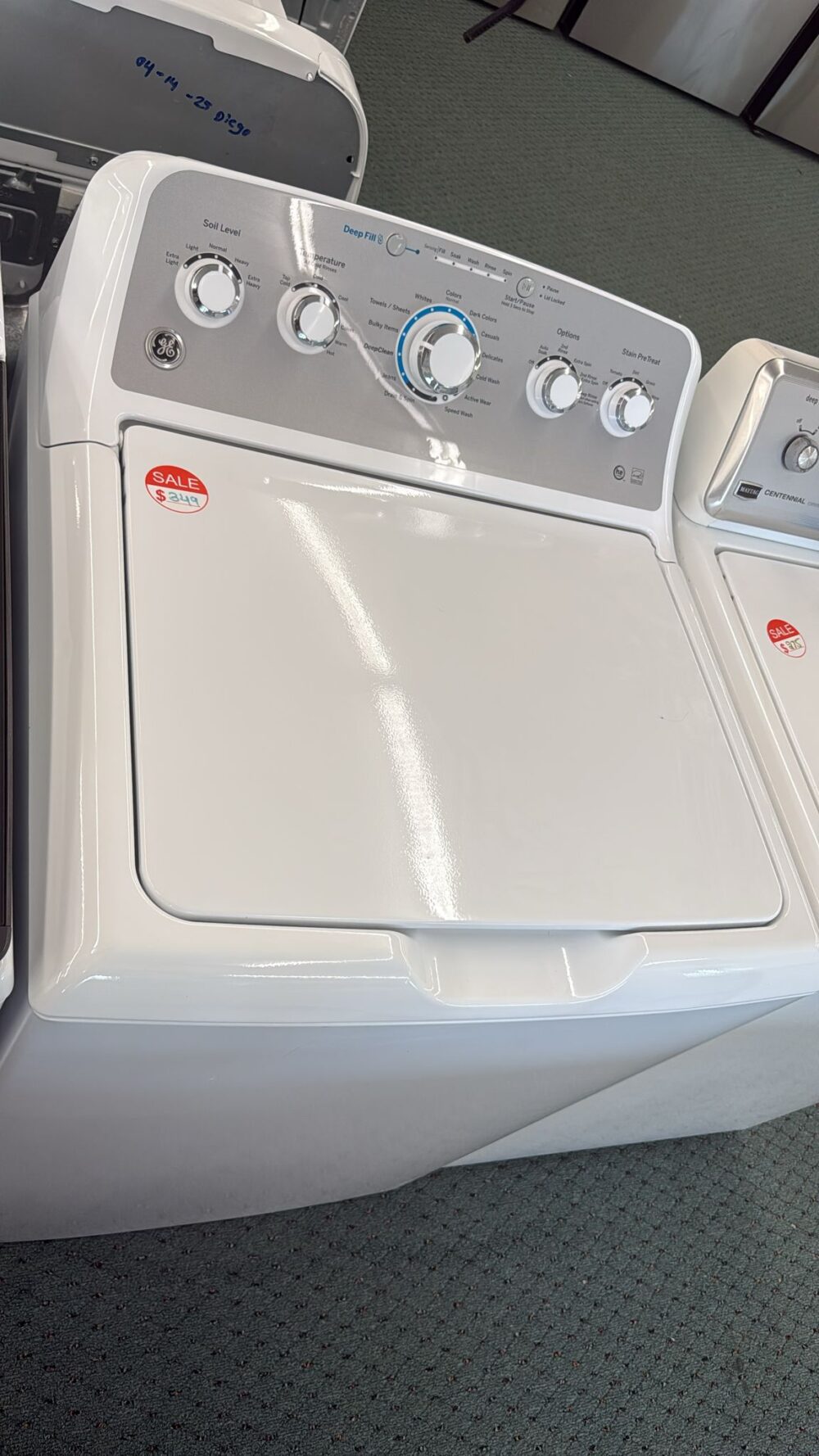 GE Used Top Load Washer with Electric Dreyer Set - Image 4