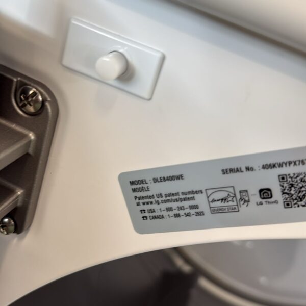 LG 27 Inch Electric Dryer - Image 2