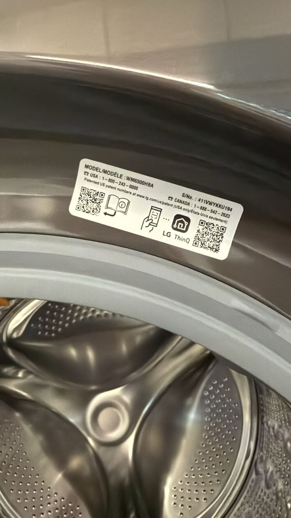 LG Used 27 Inch Front Load Smart Washer - Image 2