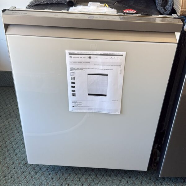 Samsung Used 24" White Glass BESPOKE Smart Dishwasher - Image 4