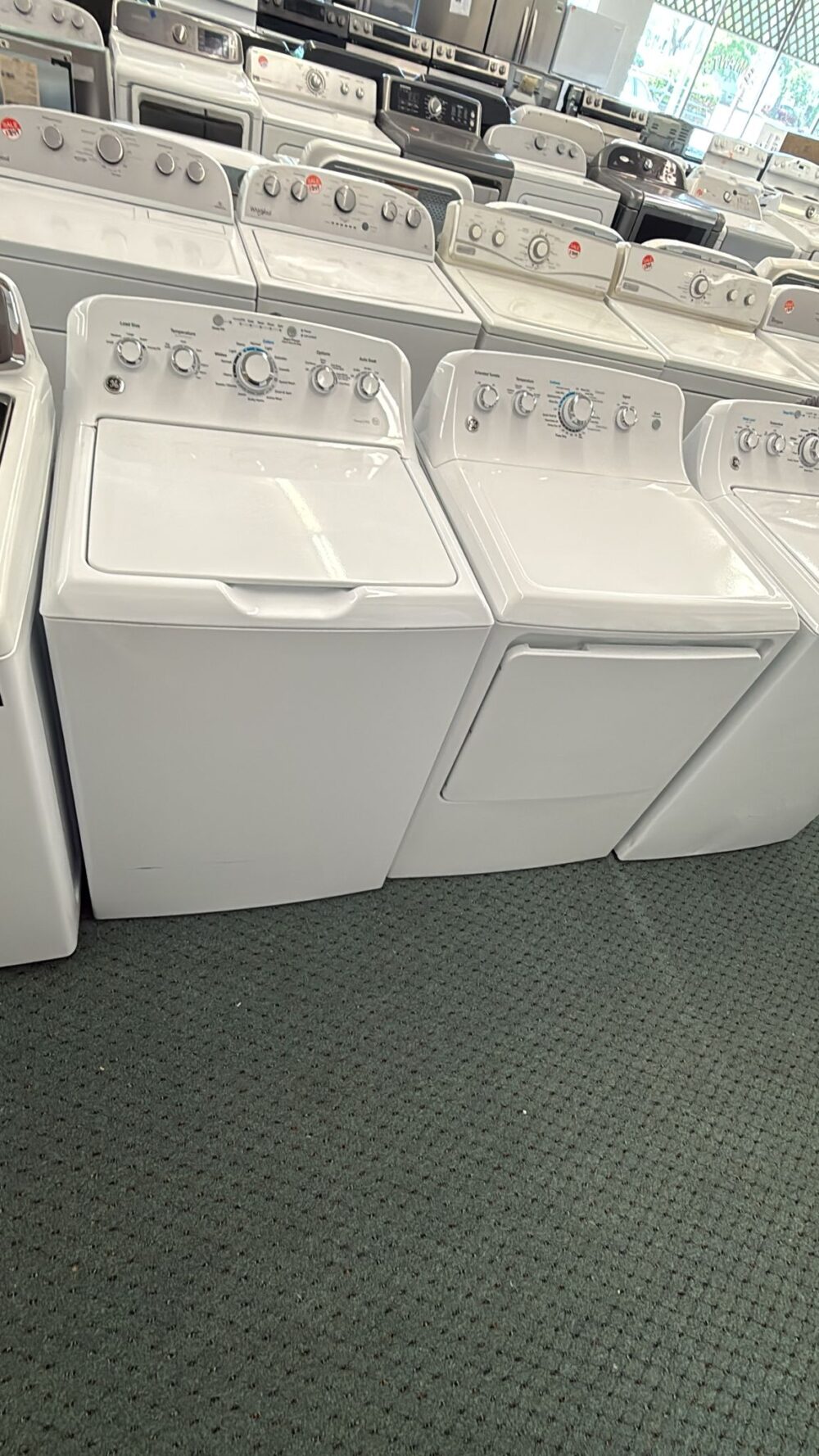 GE Used 27 Inch Top Load Washer with Dryer