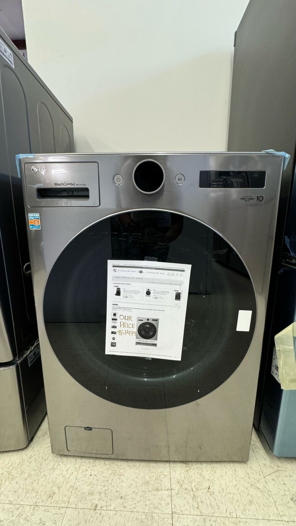 LG Used 27 Inch Smart Front Load Washer/ Dryer - Image 2