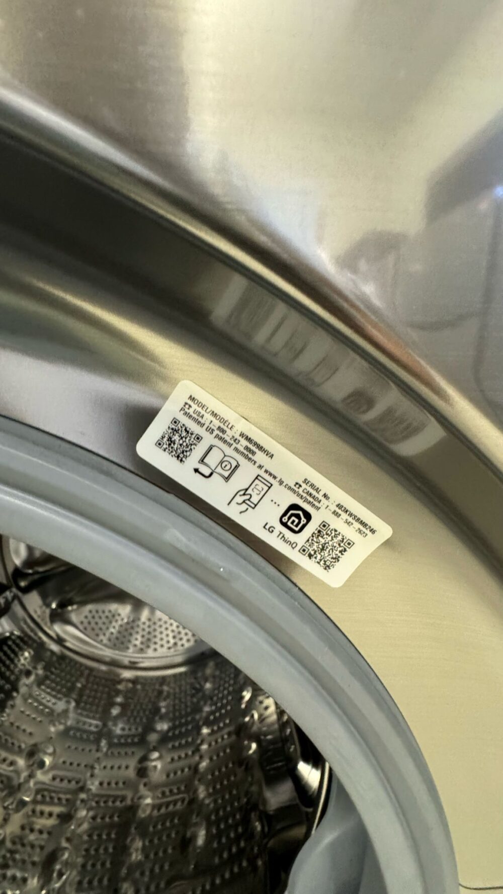 LG Used 27 Inch Smart Front Load Washer/ Dryer - Image 4