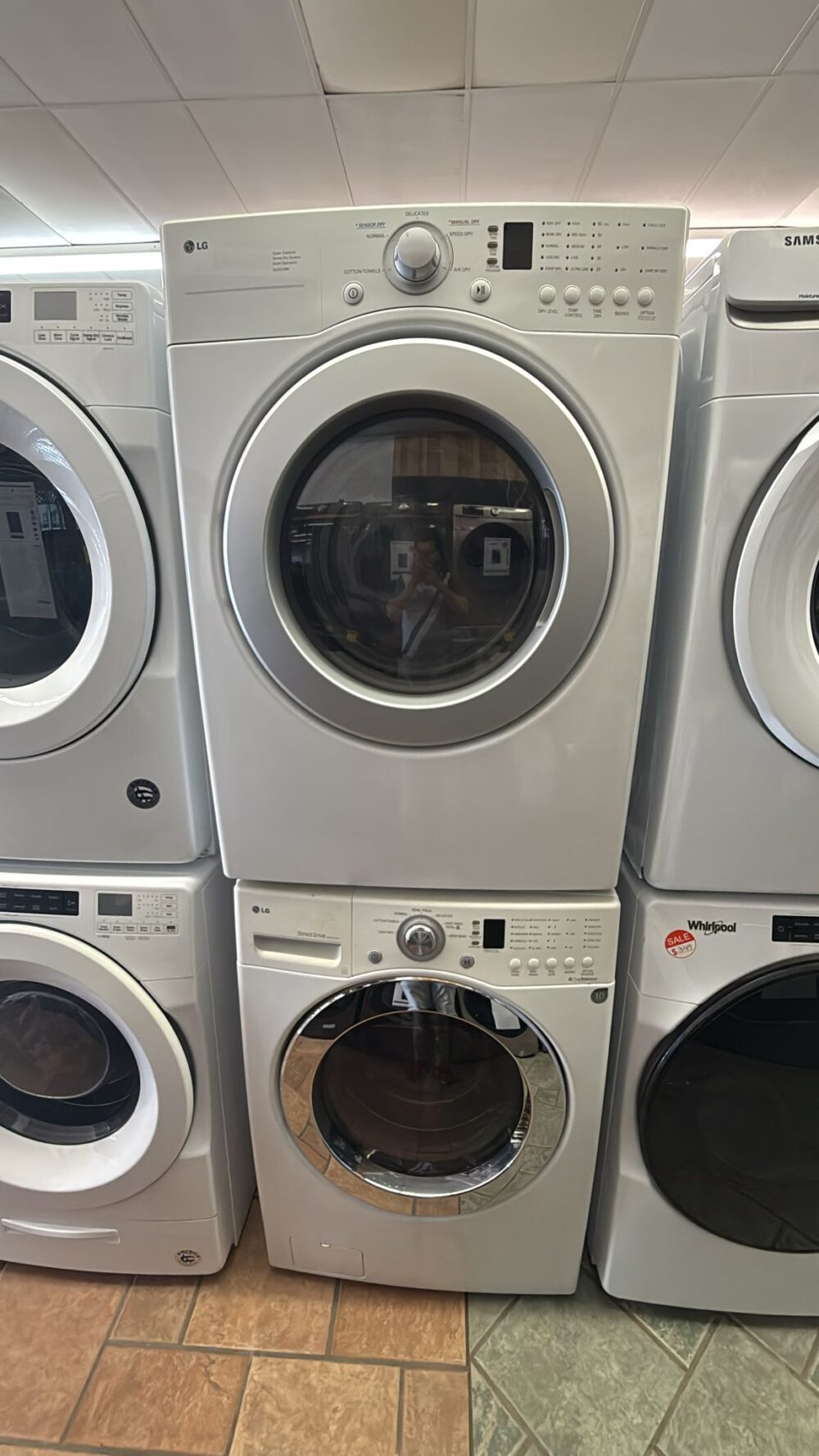 LG Used 27 Inch Front-Load Washer with Electric Dryer