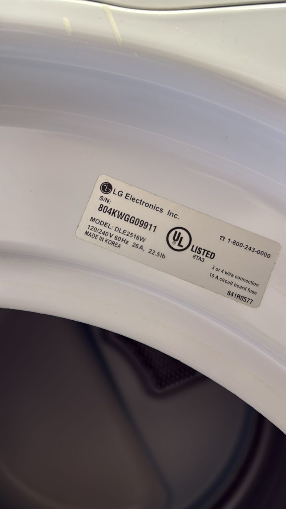 LG Used 27 Inch Front-Load Washer with Electric Dryer - Image 3