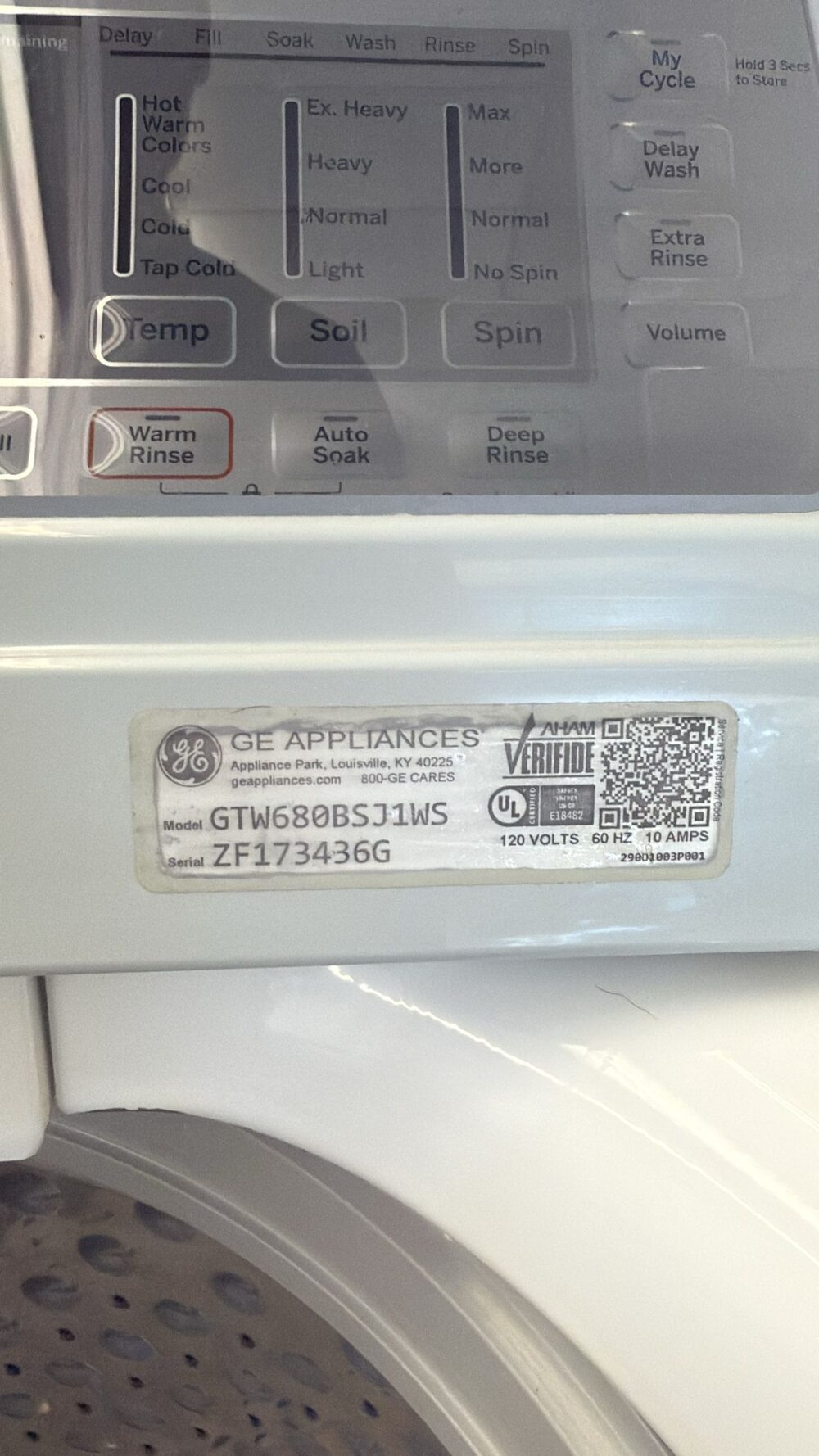 GE Used 27 Inch Top Load Washer - Image 2