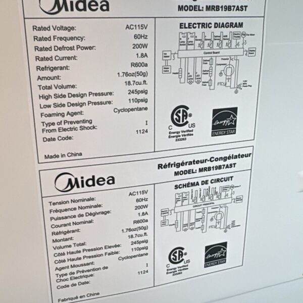 Midea New 30 Inch Bottom Mount Refrigerator - Image 2