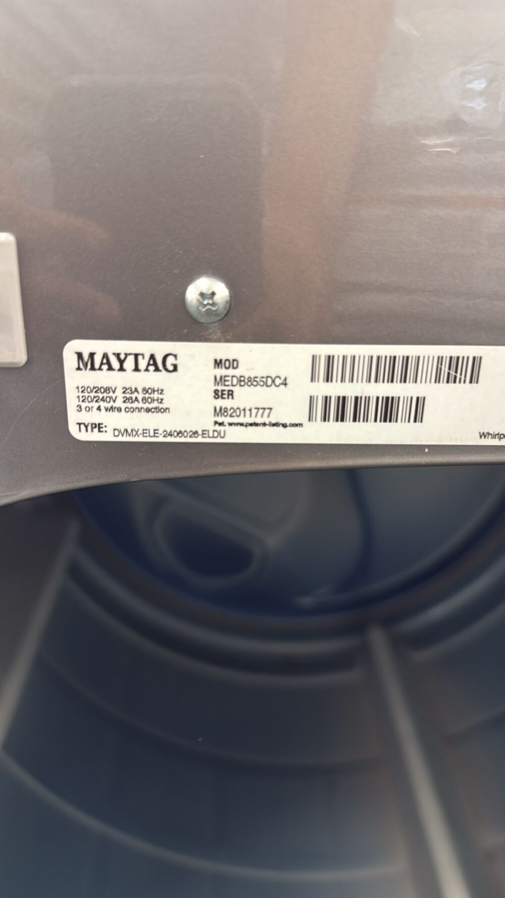 Maytag Used 28 Inch 5.3 cu. ft. Top Load Washer With Electric Dryer - Image 4