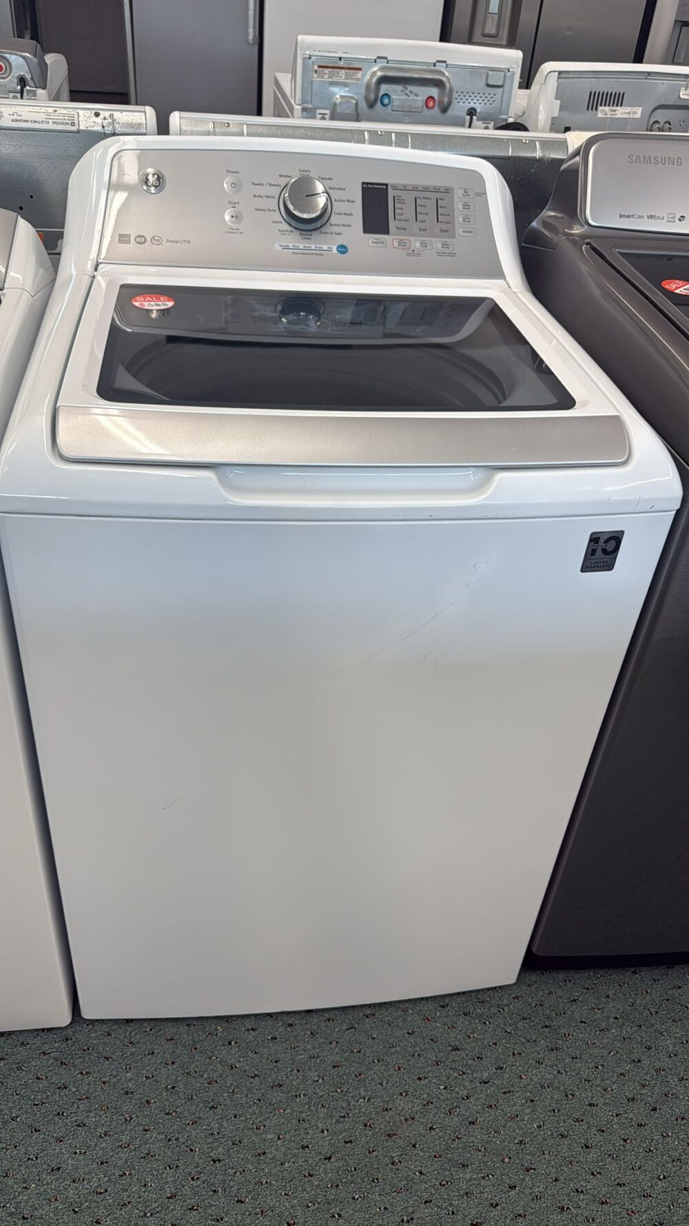 GE Used 4.6 cu. ft. Capacity Washer with Stainless Steel Basket - Image 2