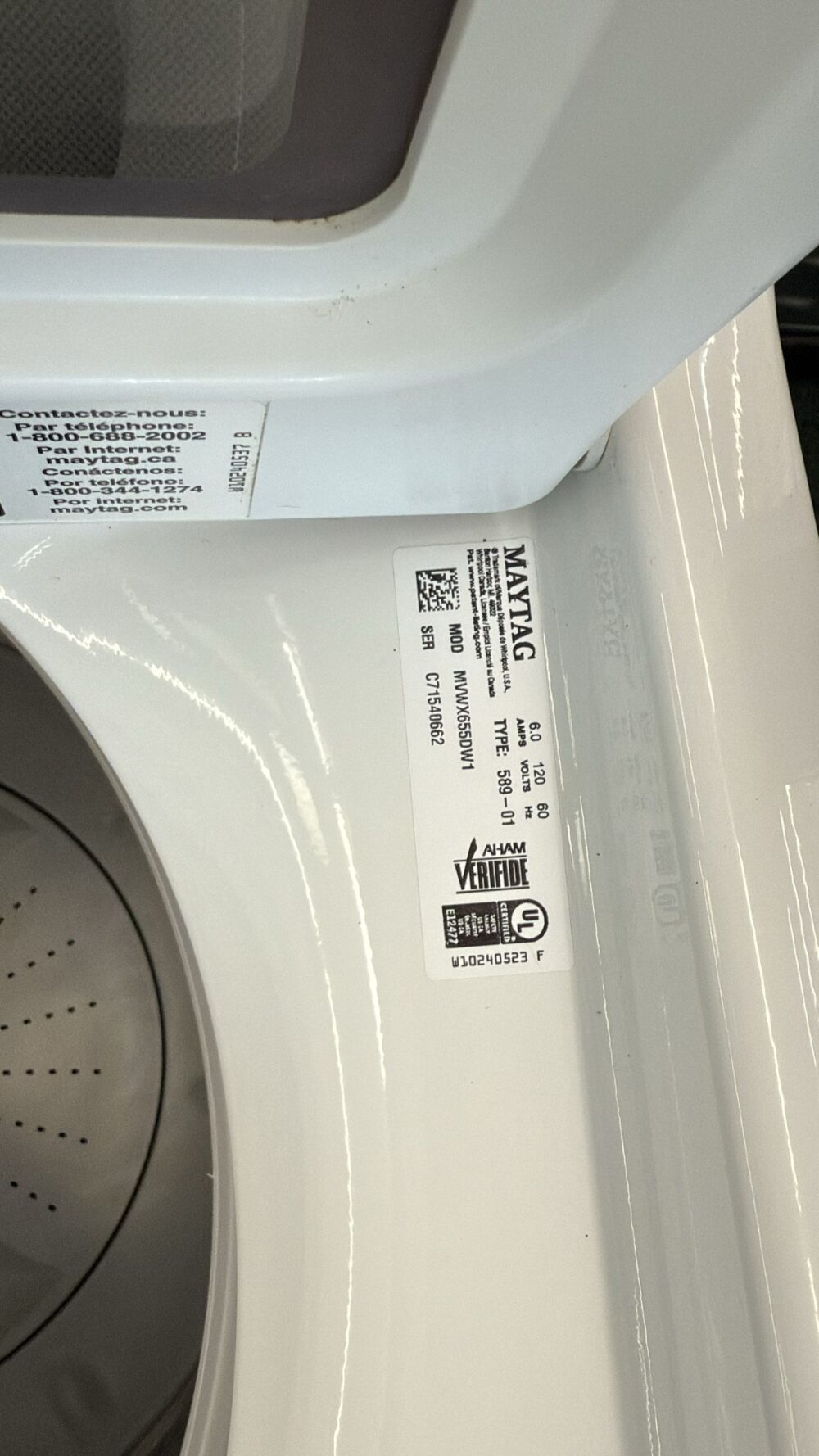 Maytag Used 28 Inch 4.3 cu. ft. Top Load Washer - Image 2