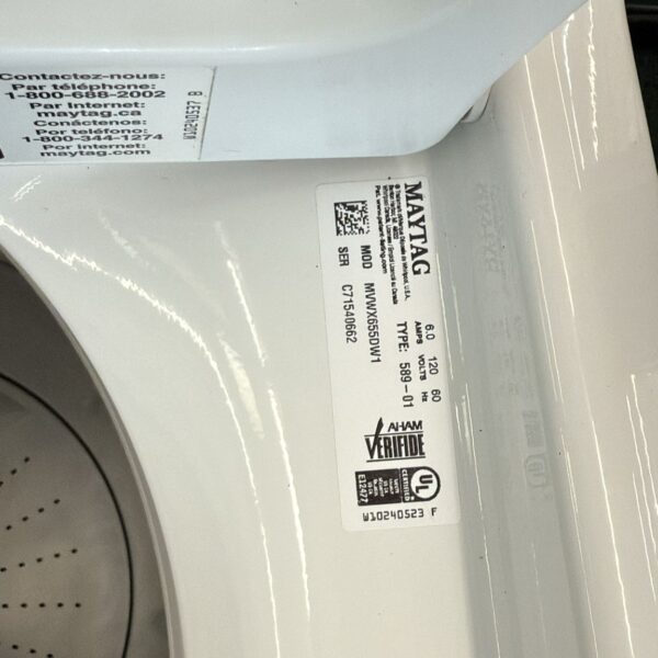 Maytag Used 28 Inch 4.3 cu. ft. Top Load Washer - Image 2