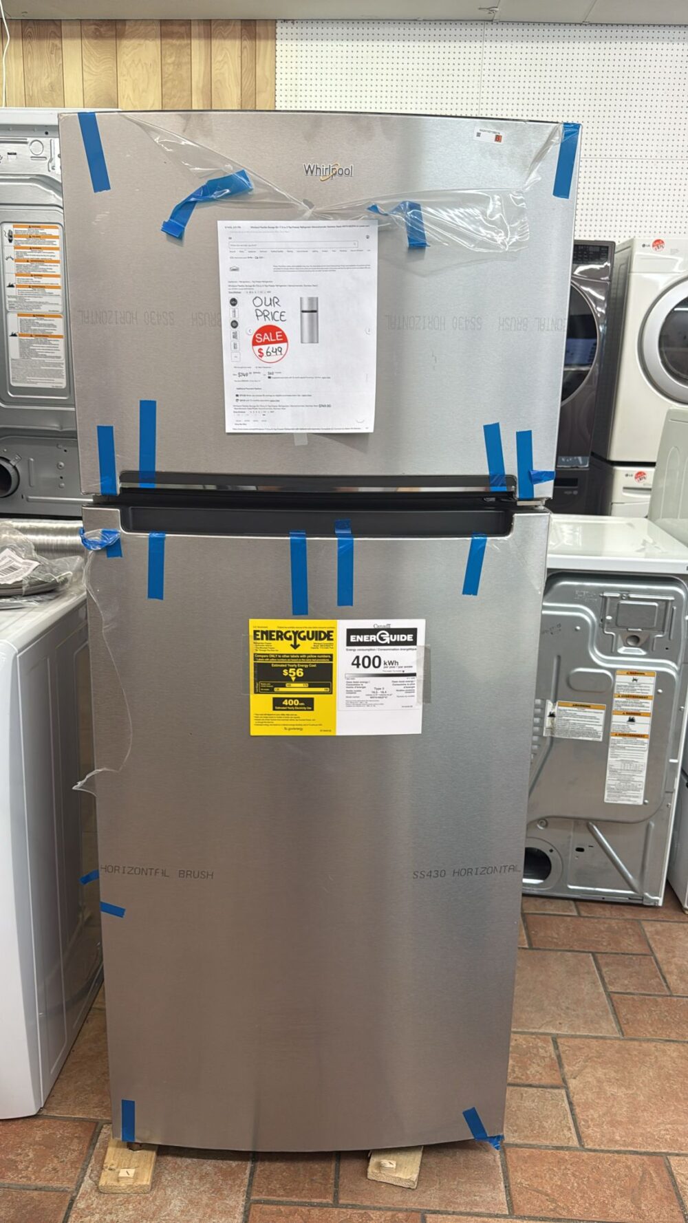 Whirlpool New 28 Inch Top Freezer Refrigerator - Image 2