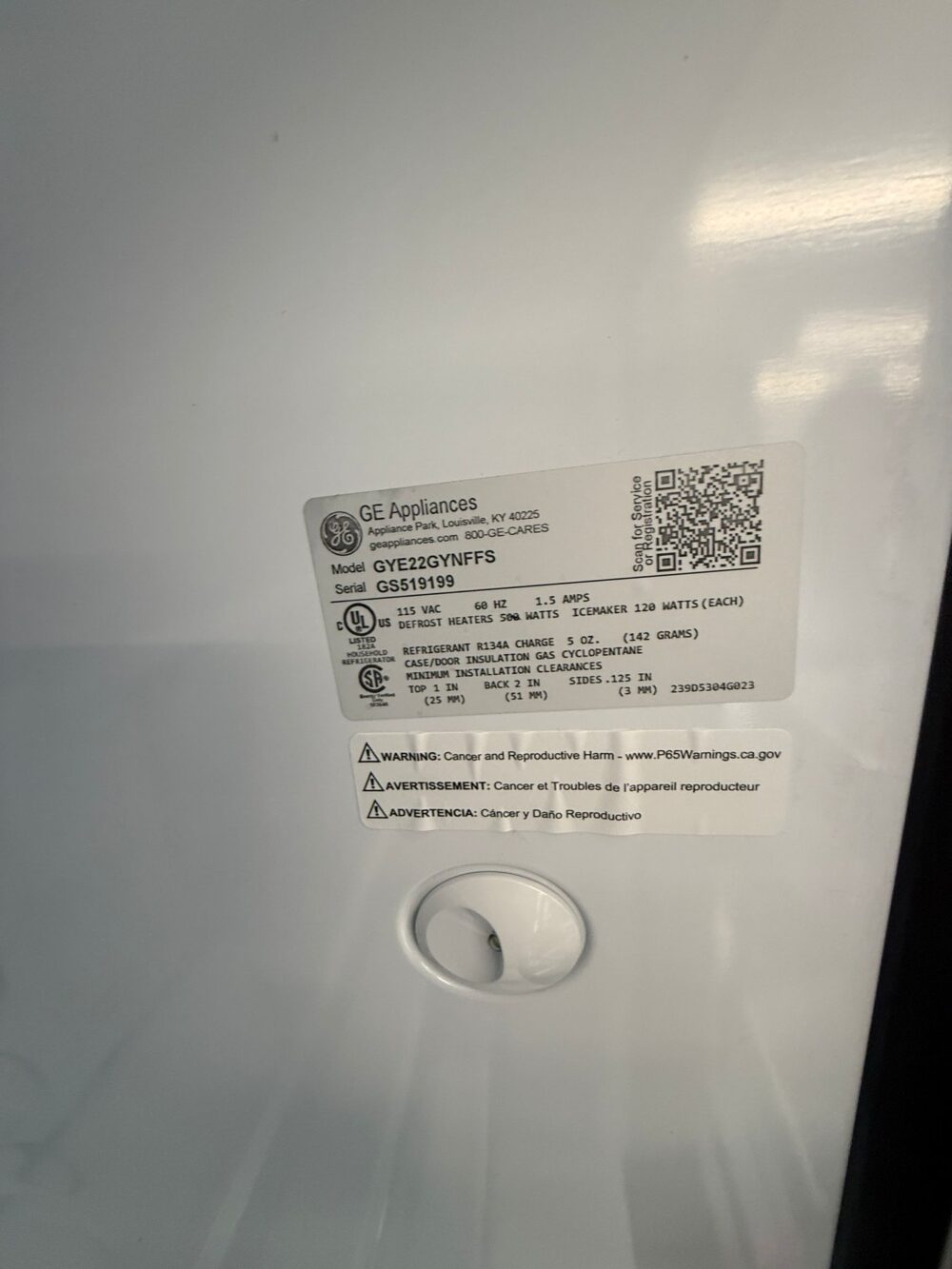 GE Used French-Door Refrigerator - Image 3