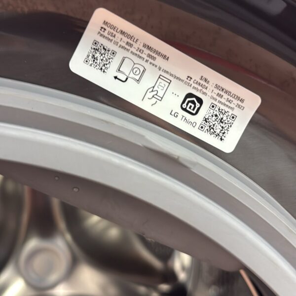 LG New 27 Inch Smart Front Load Washer/ Dryer Combo - Image 3
