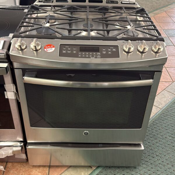 GE USED GAS RANGE STAINLESS STEEL WITH WARRANTY