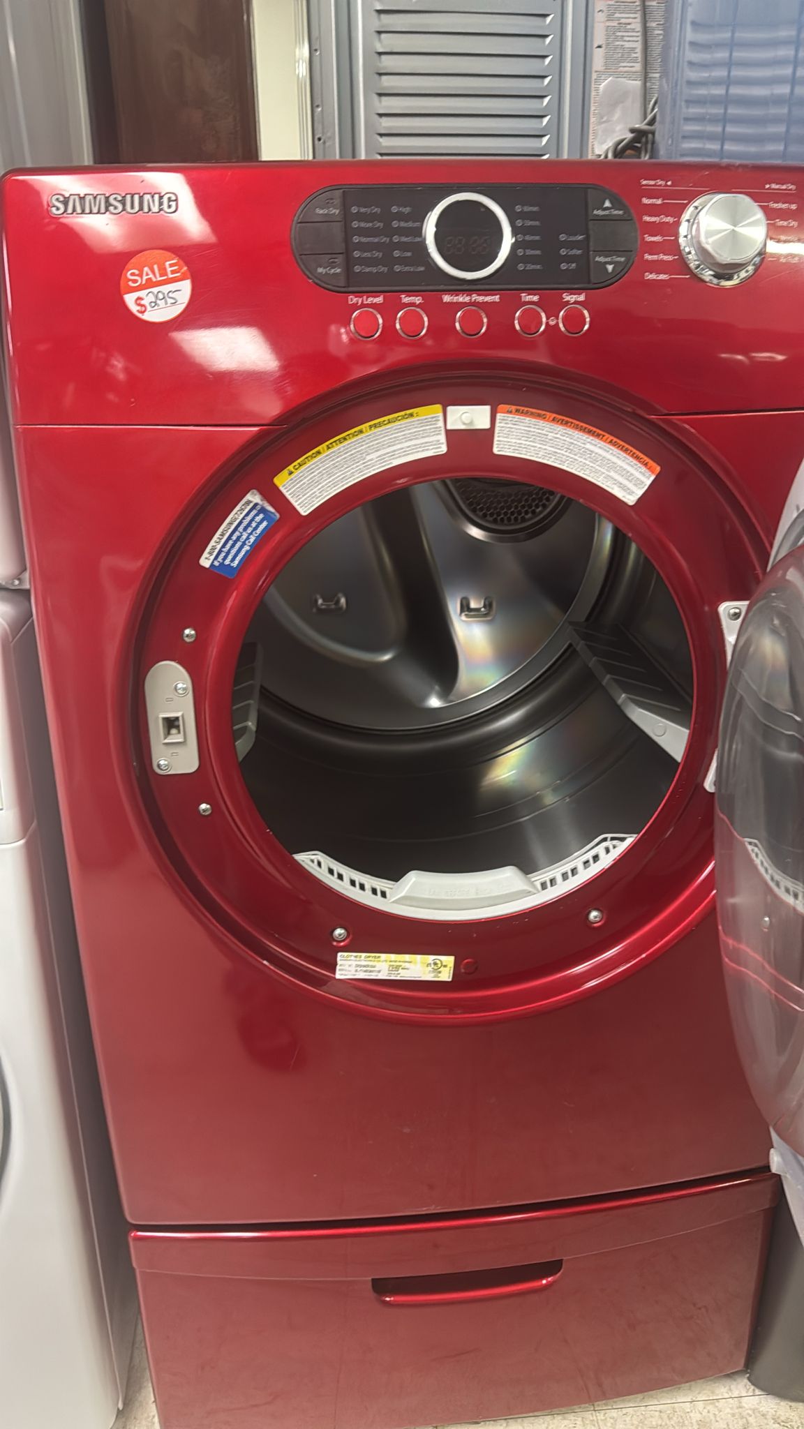 SAMSUNG USED ELECTRIC DRYER RED WITH WARRANTY - Image 2