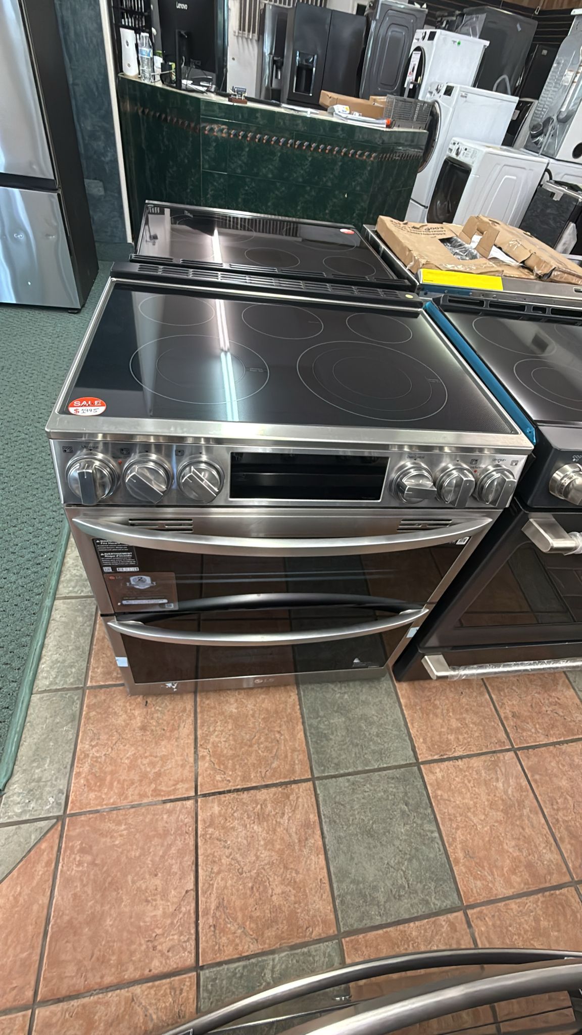 LG NEW DOUBLE OVEN ELECTRIC RANGE STAINLESS STEEL WITH WARRANTY