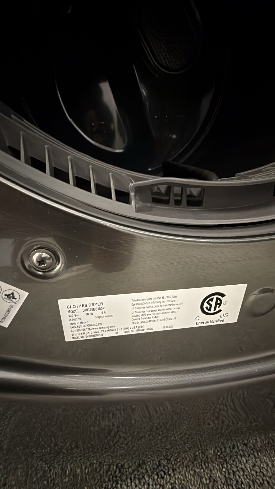 SAMSUNG NEW ELECTRIC FRONT LOAD DRYER WITH WARRANTY - Image 3