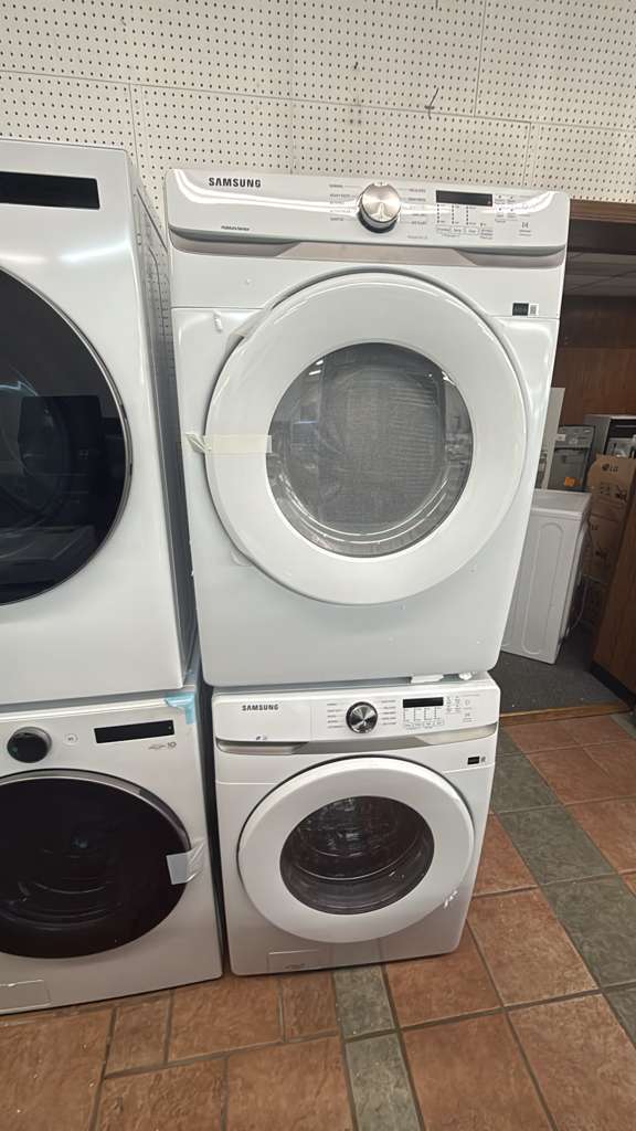 SAMSUNG NEW ELECTRIC FRONT LOAD WASHER DRYER SET WITH WARRANTY