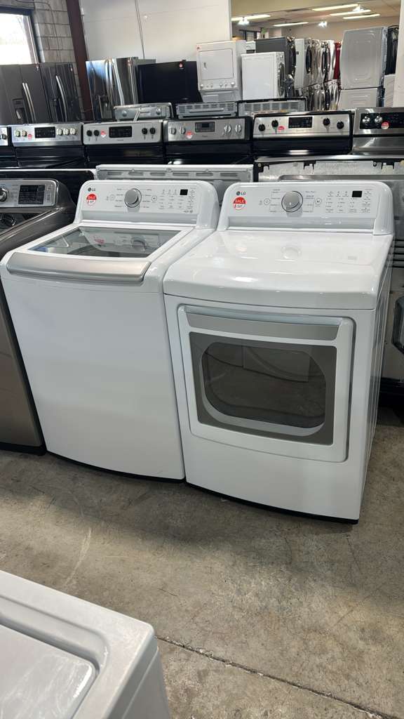 LG NEW ELECTRIC WASHER DRYER SET WITH WARRANTY