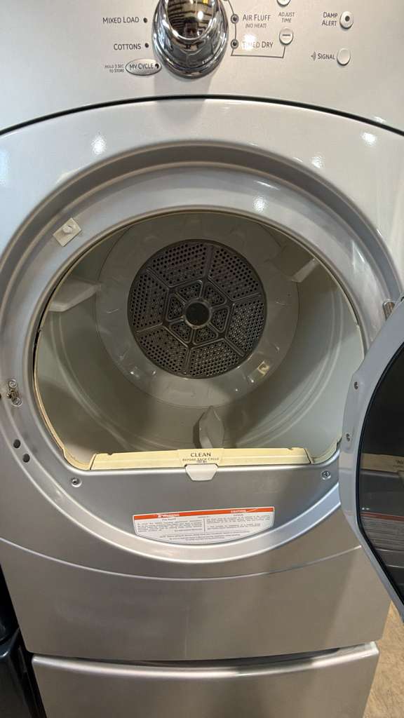 GE used electric front load dryer with warranty - Image 2