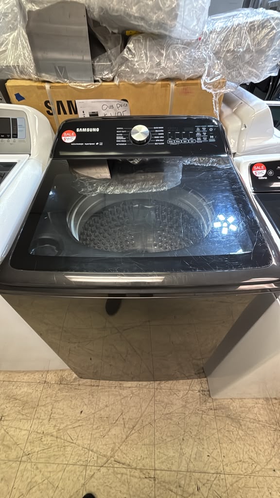 Samsung Used WA50R5400AV 27.5″ 5.0 Cu. Ft. High-Efficiency Top Load Washer