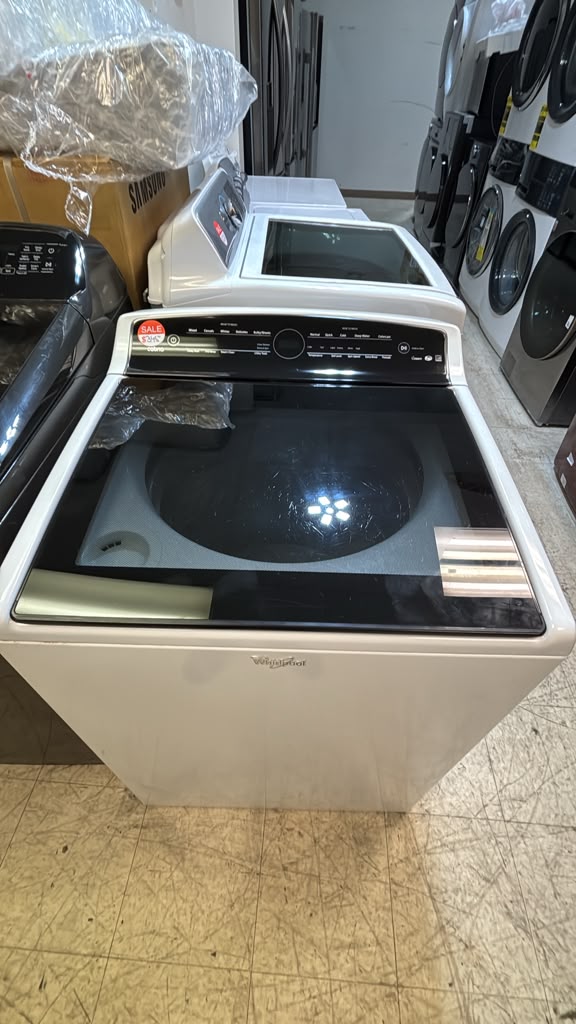 Whirlpool used WTW7300DW1 27.5″ 4.8 Cu. Ft. High-Efficiency Top Load Washer