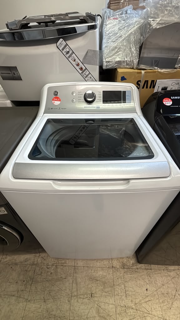GE Used GTW845CSN1WS 27″ 5.0 Cu. Ft. Smart High-Efficiency Top Load Washer