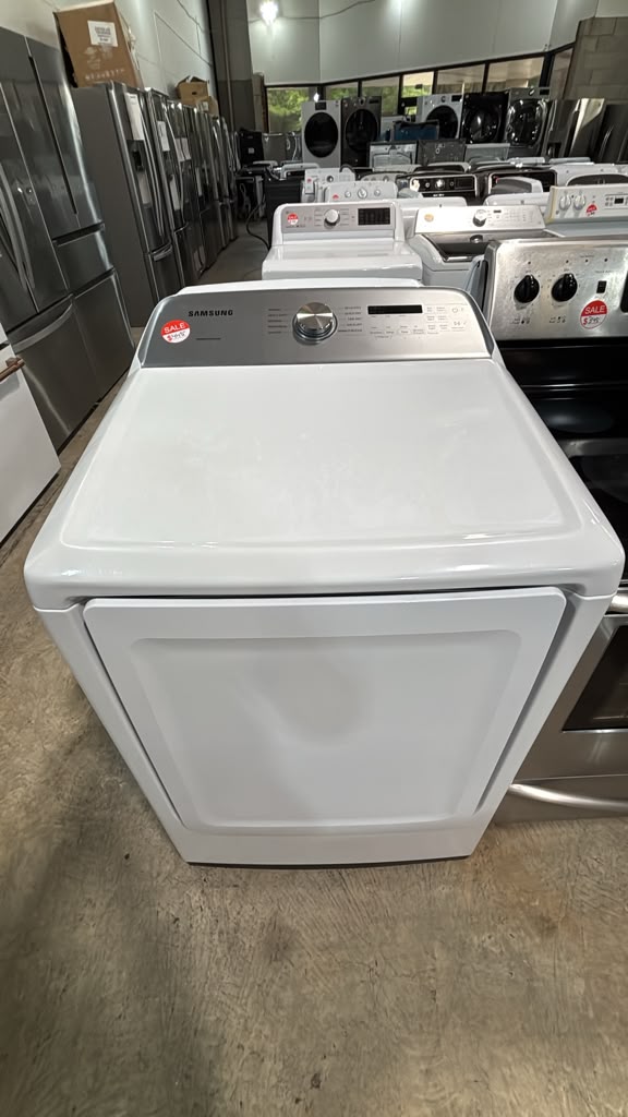 Samsung Used DVE50R5200W 27″ 7.4 Cu. Ft. Front Load Electric Dryer