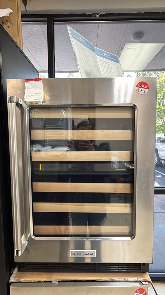 KitchenAid KUWR214KSB0 46-Bottle Dual Zone Undercounter Wine Cellar