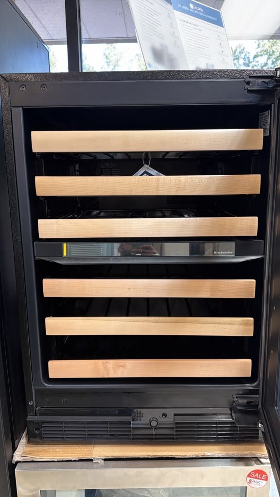 KitchenAid KUWR214KSB0 46-Bottle Dual Zone Undercounter Wine Cellar - Image 2