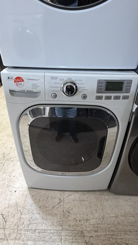 LG DLEX3001W 7.4 Cu. Ft. Ultra-Capacity Electric Steam Dryer