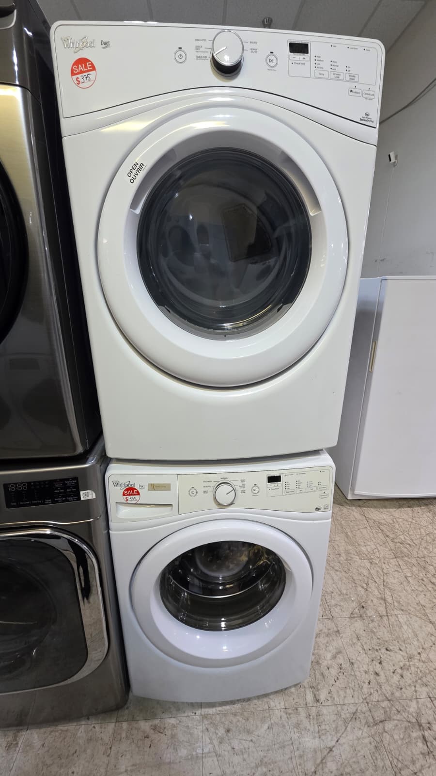 Whirlpool WFW72HEDW0 Washer and WED72HEDW0 Electric Dryer Set