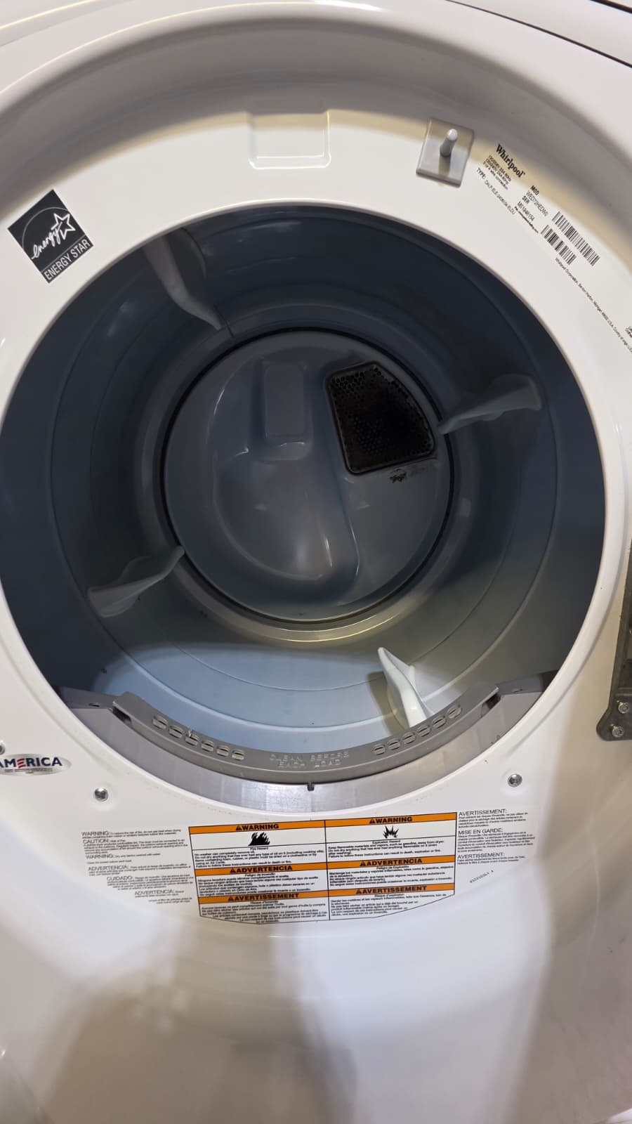 Whirlpool WFW72HEDW0 Washer and WED72HEDW0 Electric Dryer Set - Image 3
