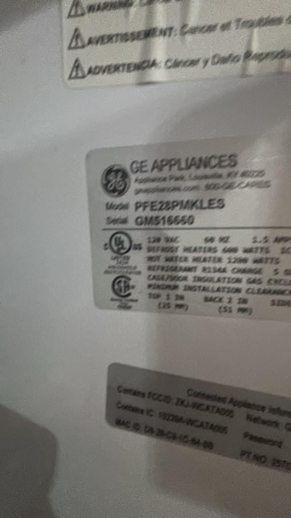 GE Profile USED PFE28PMKLES 36″ 27.7 Cu. Ft. French Door Refrigerator - Image 3
