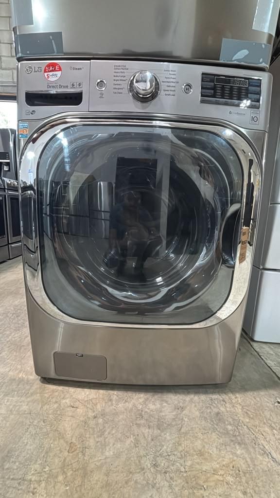 LG Used WM8100HVA 29″ 5.2 Cu. Ft. Mega Capacity Front Load Washer