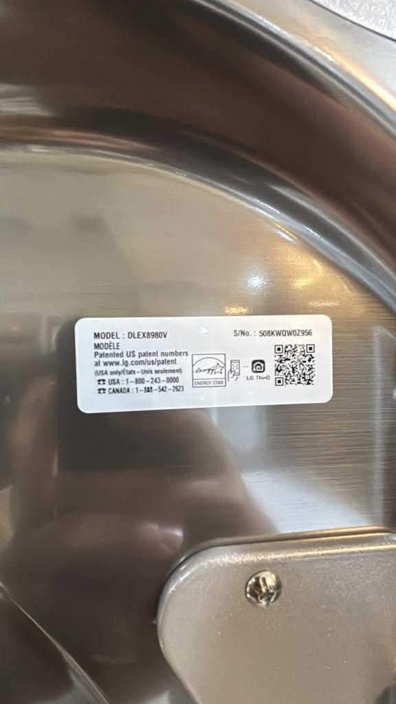 LG WM8980HVA & DLEX8980V 29″ Smart Front Load Washer & Electric Dryer Set - Image 3