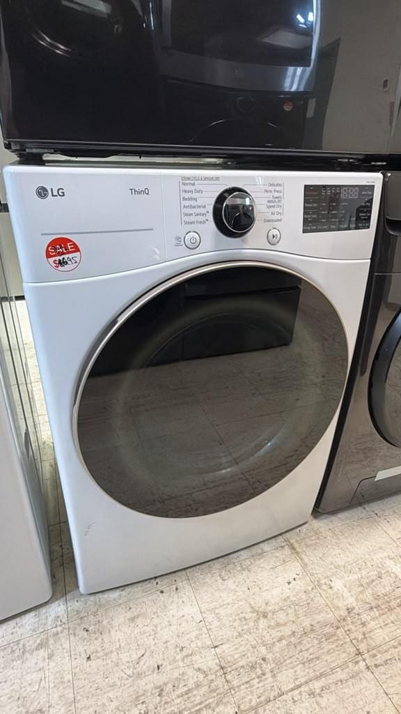 LG DLGX4001W 27" 7.4 Cu. Ft. Smart Gas Dryer